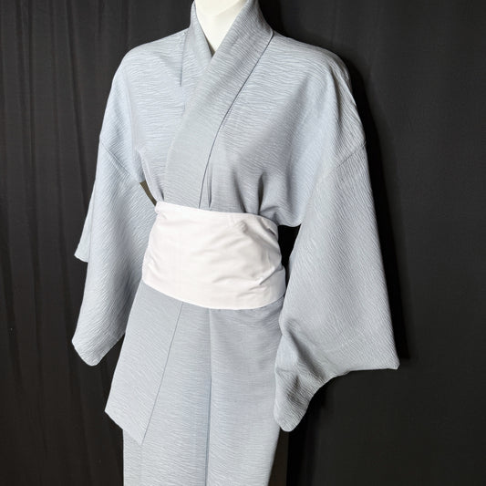 "Rippling Blue" Vintage Iromuji Kimono