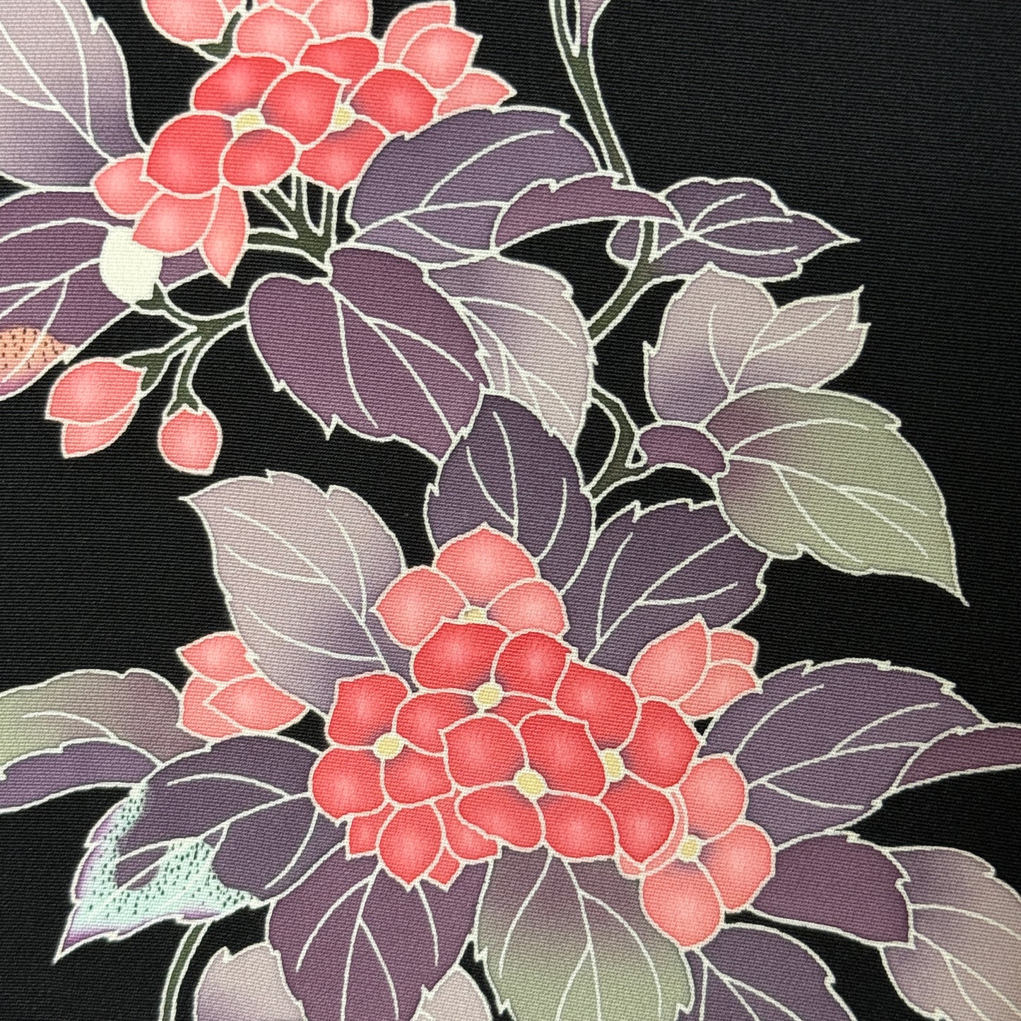 "Hydrangea Yuzen" Vintage Haori Jacket