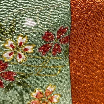 "Sakura Butterflies" Japanese Kinchaku Purse