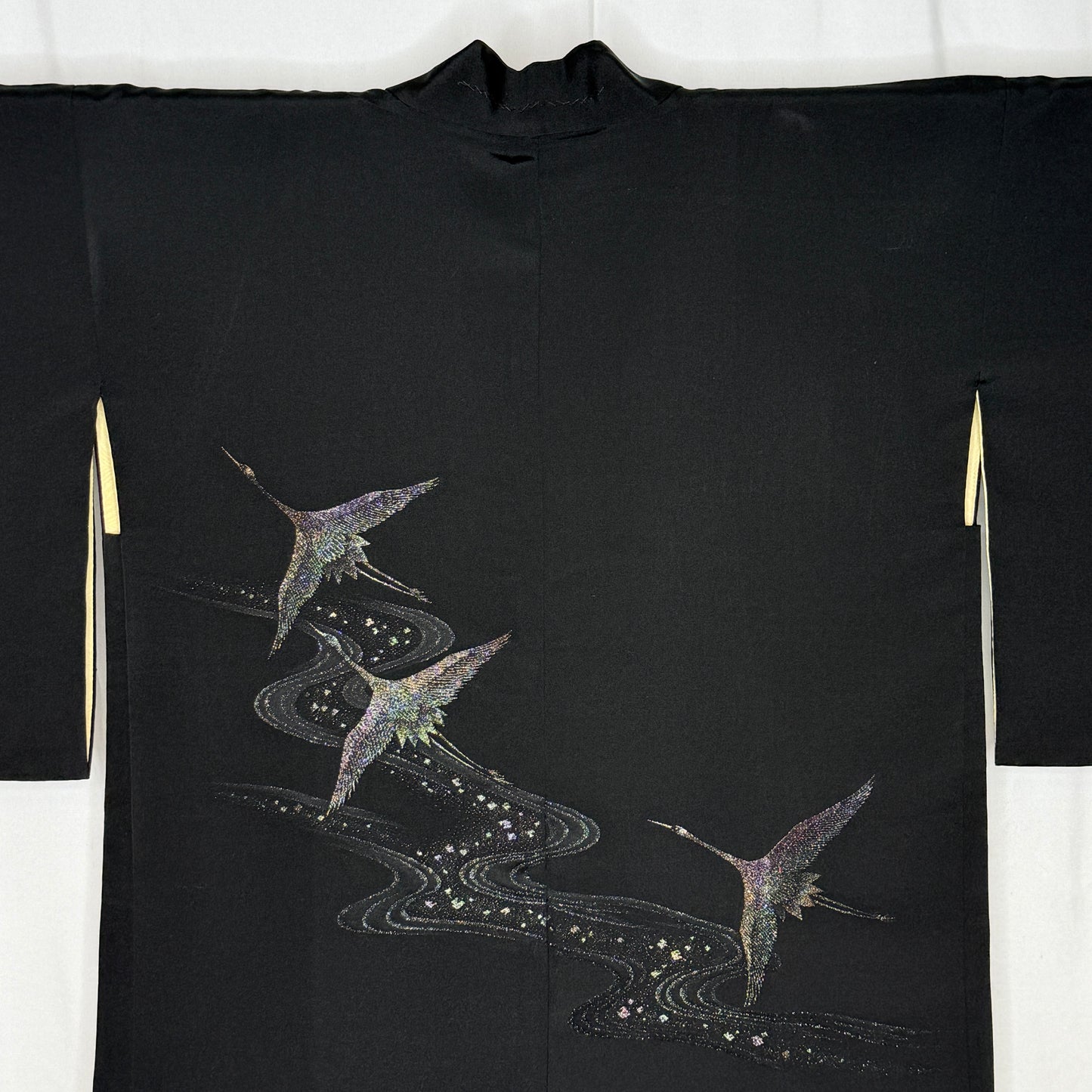 "Iridescent Cranes" Vintage Haori Jacket