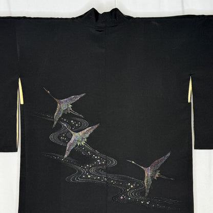 "Iridescent Cranes" Vintage Haori Jacket