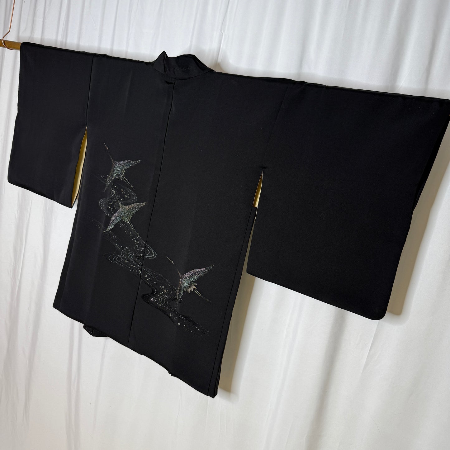 "Iridescent Cranes" Vintage Haori Jacket