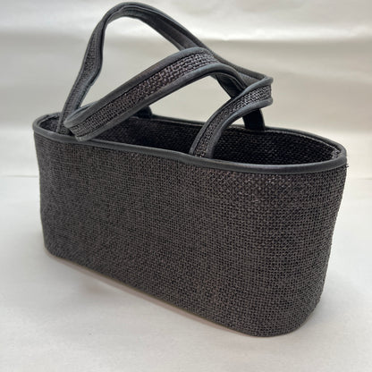 "Black Basketweave" Japanese Purse