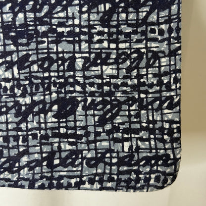 "Ink Grid" Vintage Japanese Yukata