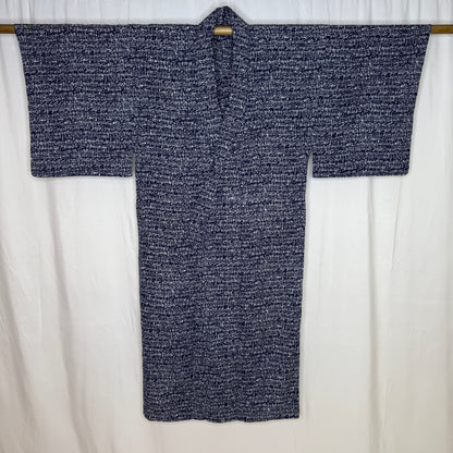 "Ink Grid" Vintage Japanese Yukata