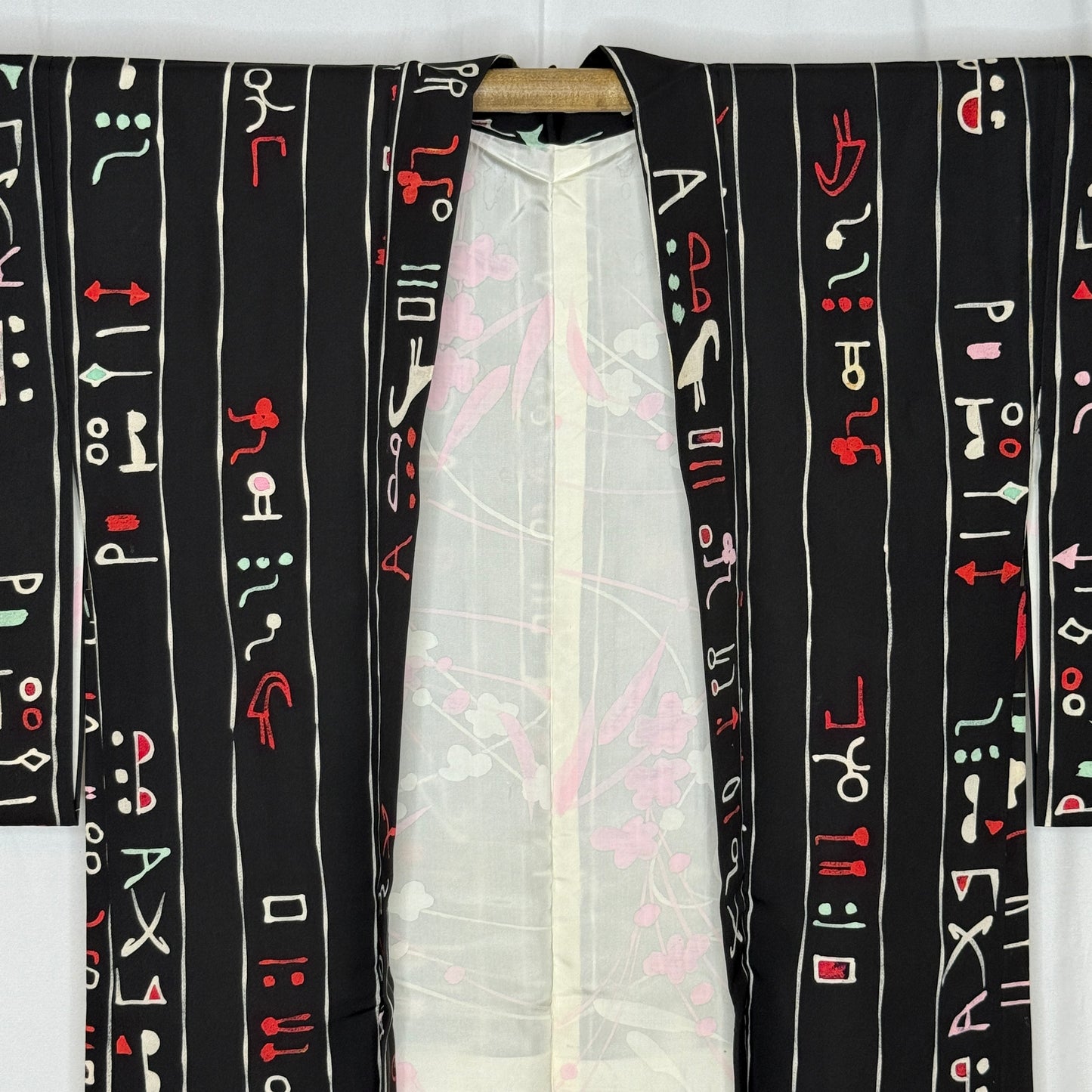 "Hieroglyph Chic" Vintage Haori Jacket