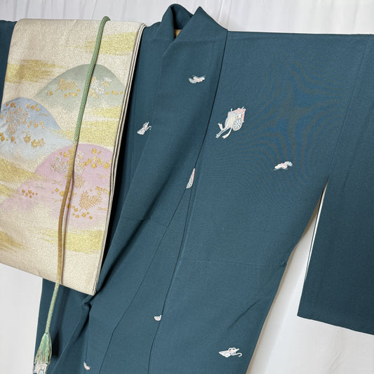 "Drifting Memories" Kimono Obi Set