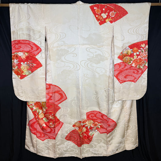 "Cloud Garden" Vintage Furisode Kimono