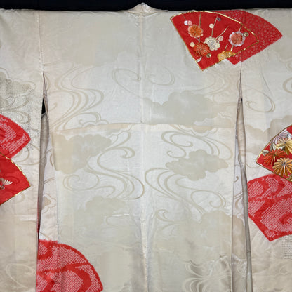 "Cloud Garden" Vintage Furisode Kimono