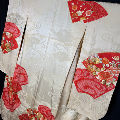 "Cloud Garden" Vintage Furisode Kimono