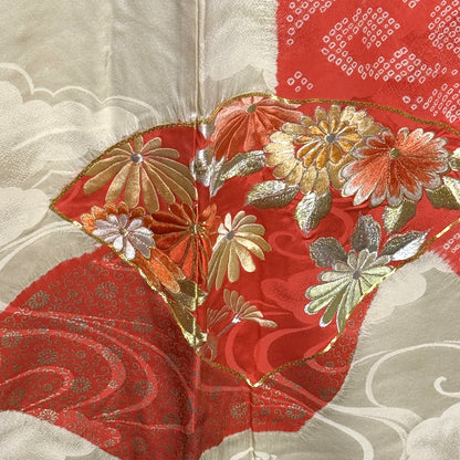 "Cloud Garden" Vintage Furisode Kimono