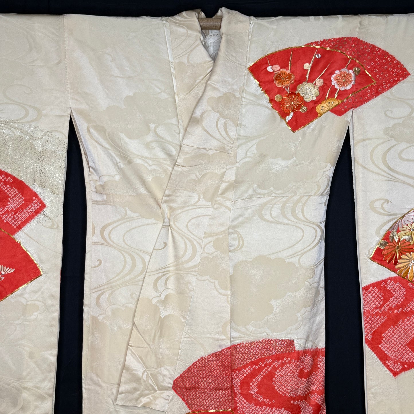 "Cloud Garden" Vintage Furisode Kimono