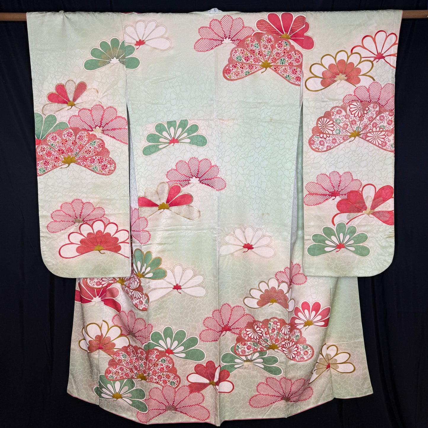 "Fairytale Florals" Vintage Furisode Kimono