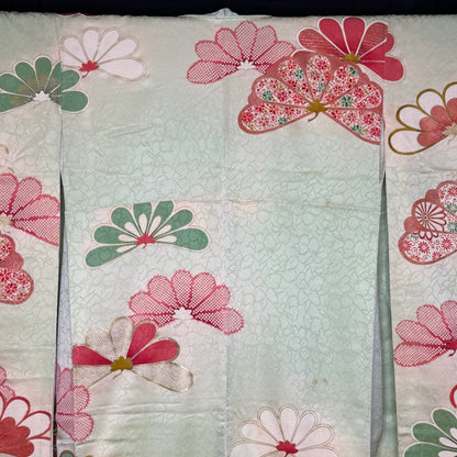"Fairytale Florals" Vintage Furisode Kimono
