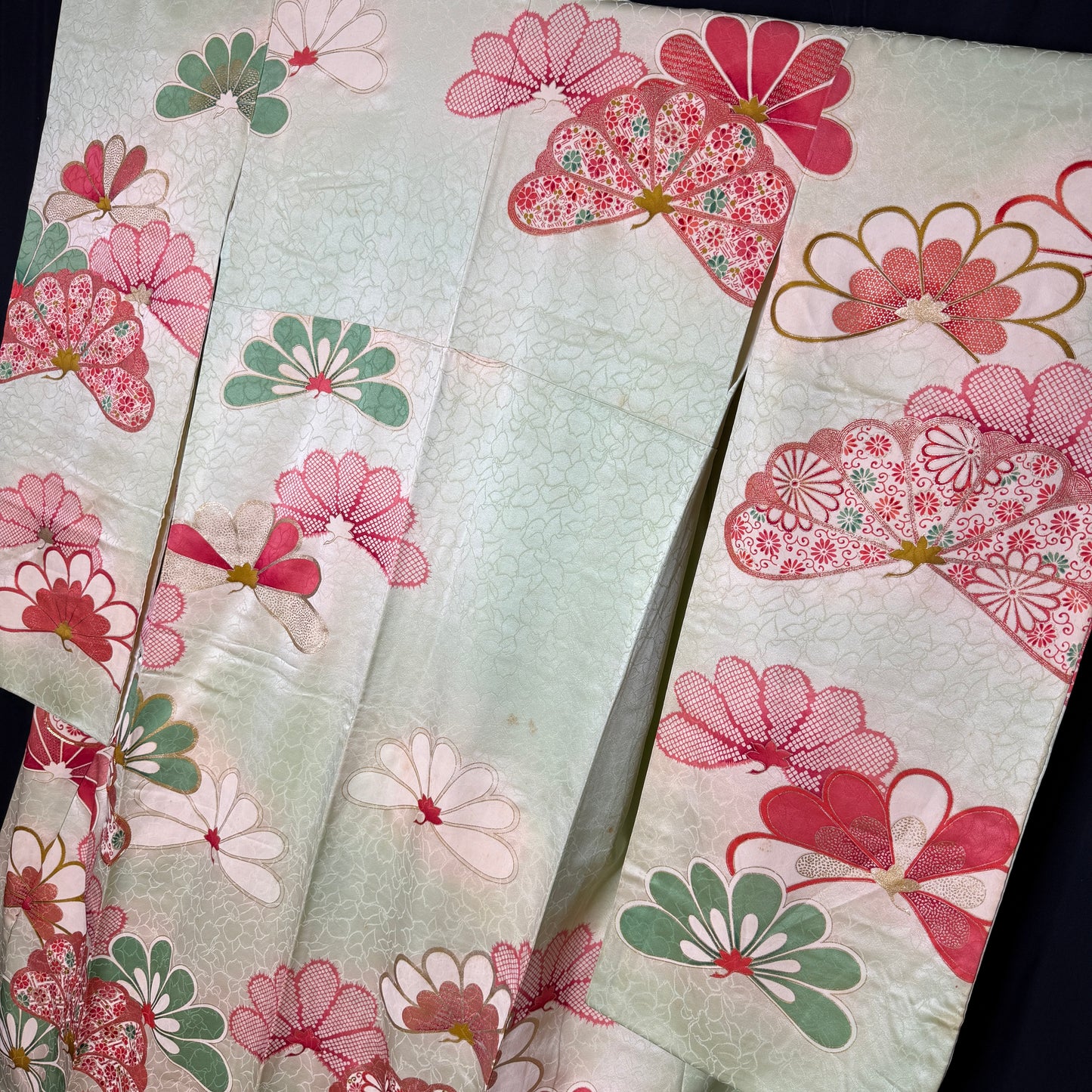 "Fairytale Florals" Vintage Furisode Kimono