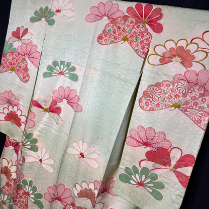 "Fairytale Florals" Vintage Furisode Kimono