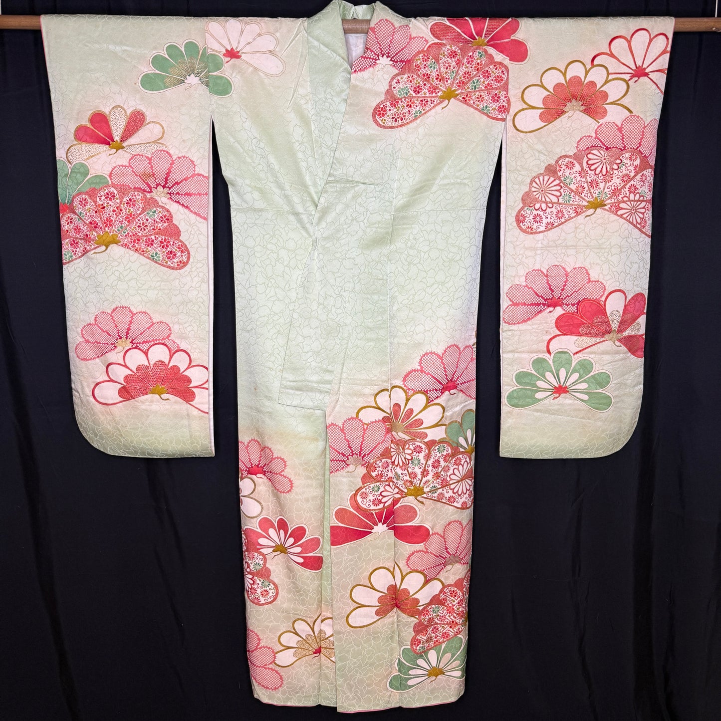 "Fairytale Florals" Vintage Furisode Kimono