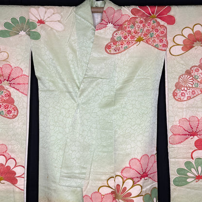 "Fairytale Florals" Vintage Furisode Kimono