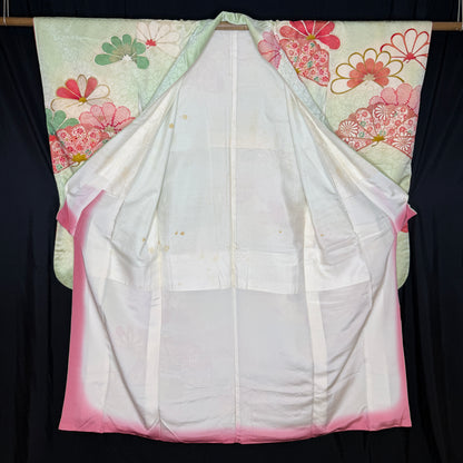 "Fairytale Florals" Vintage Furisode Kimono