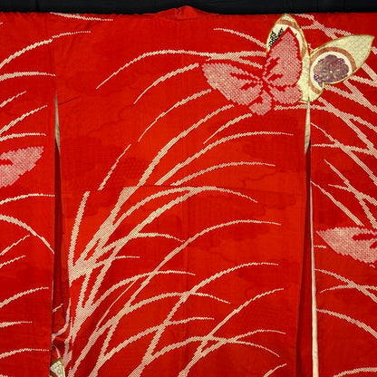 "Butterfly Charms" Vintage Furisode Kimono