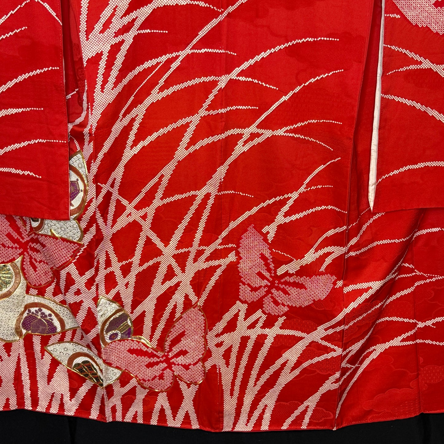 "Butterfly Charms" Vintage Furisode Kimono