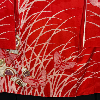 "Butterfly Charms" Vintage Furisode Kimono