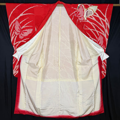 "Butterfly Charms" Vintage Furisode Kimono
