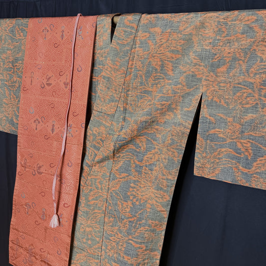 "Rustling Leaves" Kimono Obi Set