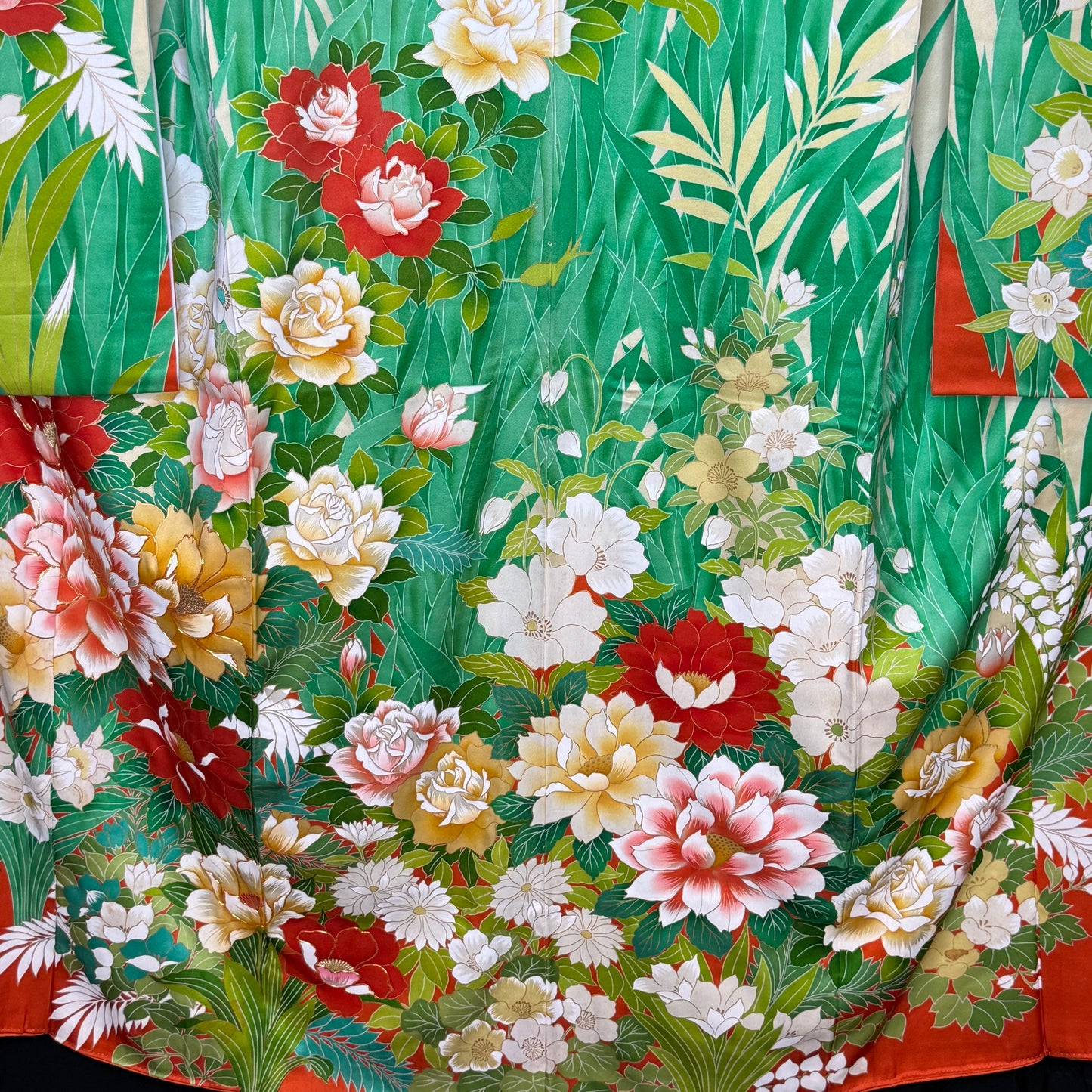 "Garden Crescendo" Vintage Furisode Kimono