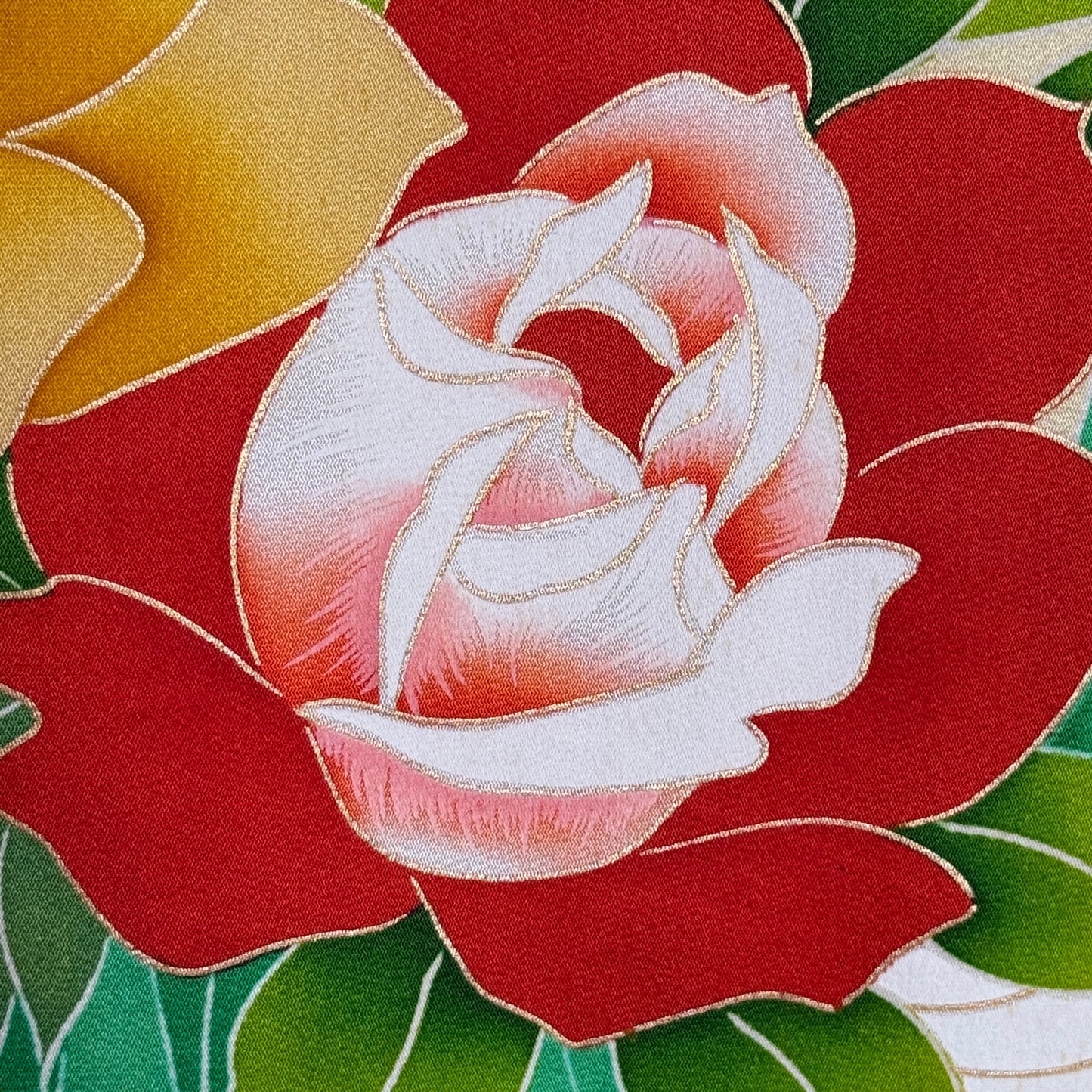 "Garden Crescendo" Vintage Furisode Kimono