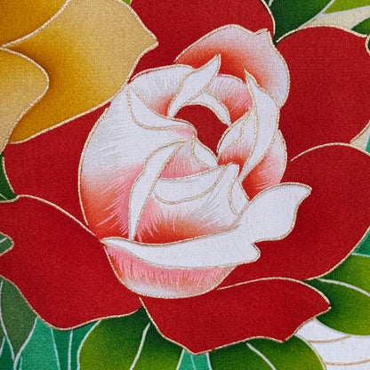 "Garden Crescendo" Vintage Furisode Kimono