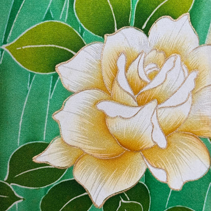 "Garden Crescendo" Vintage Furisode Kimono