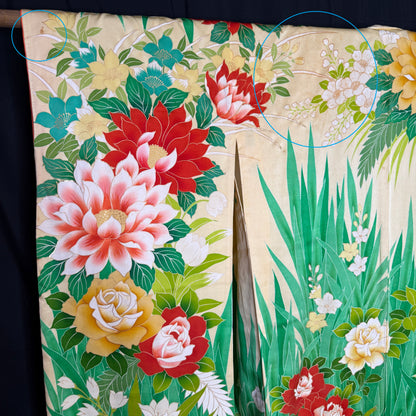 "Garden Crescendo" Vintage Furisode Kimono