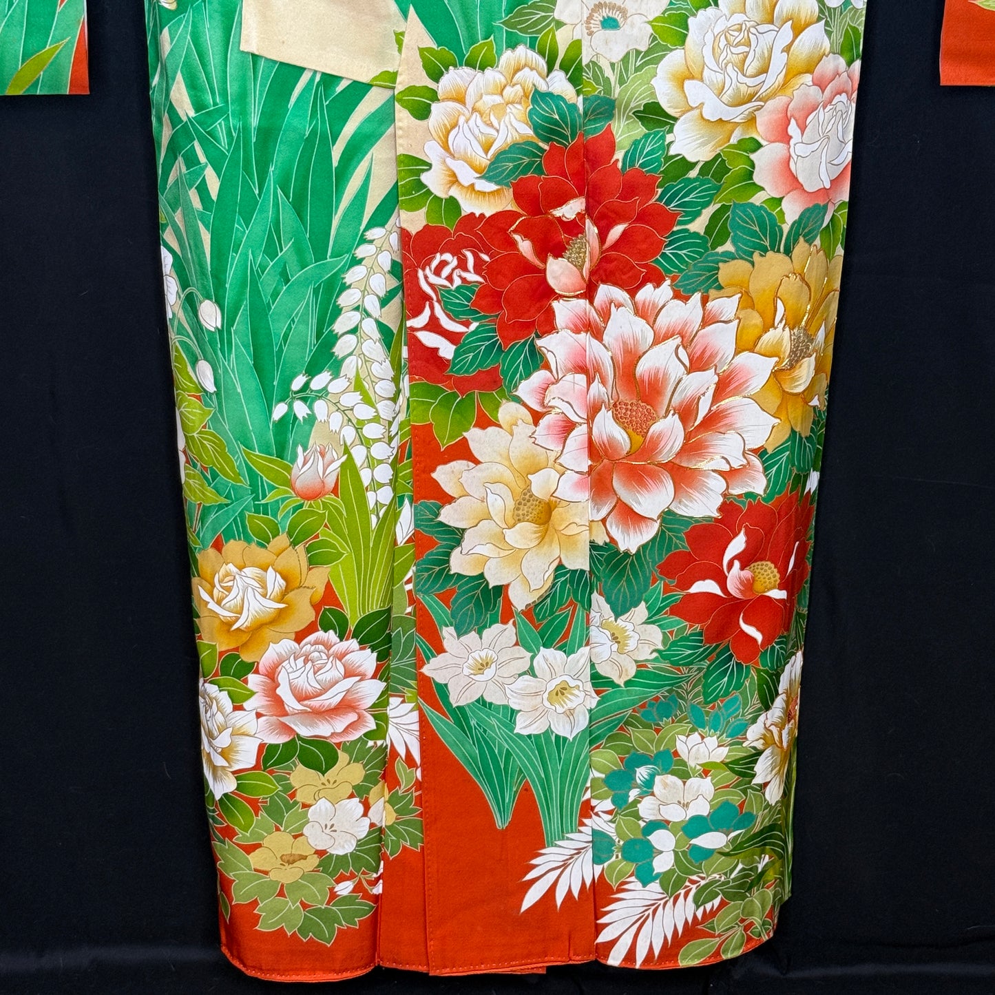 "Garden Crescendo" Vintage Furisode Kimono