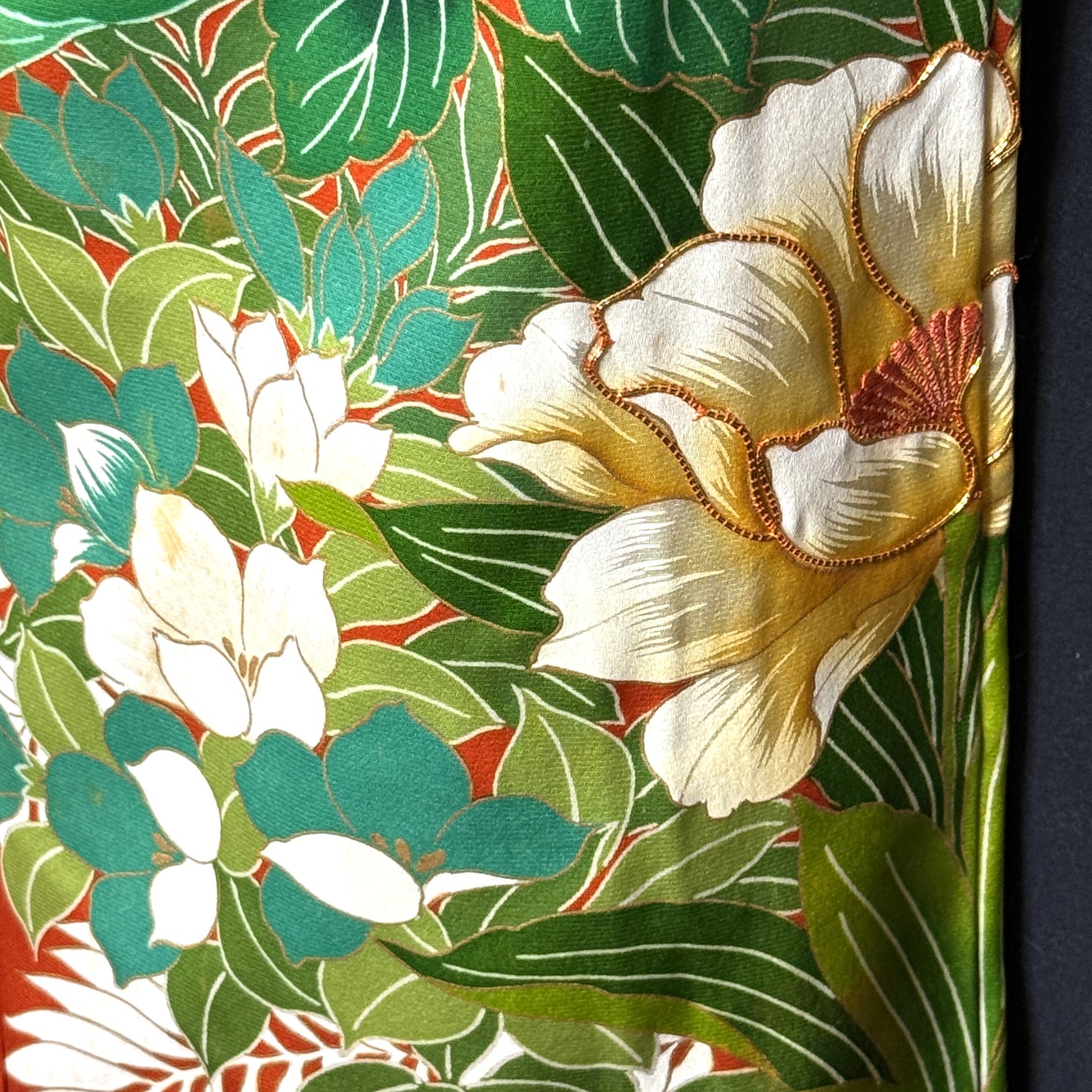 "Garden Crescendo" Vintage Furisode Kimono