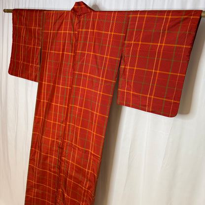 "Festival Plaid" Kimono Obi Set