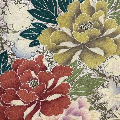 "Oshidori Ducks" Vintage Furisode Kimono