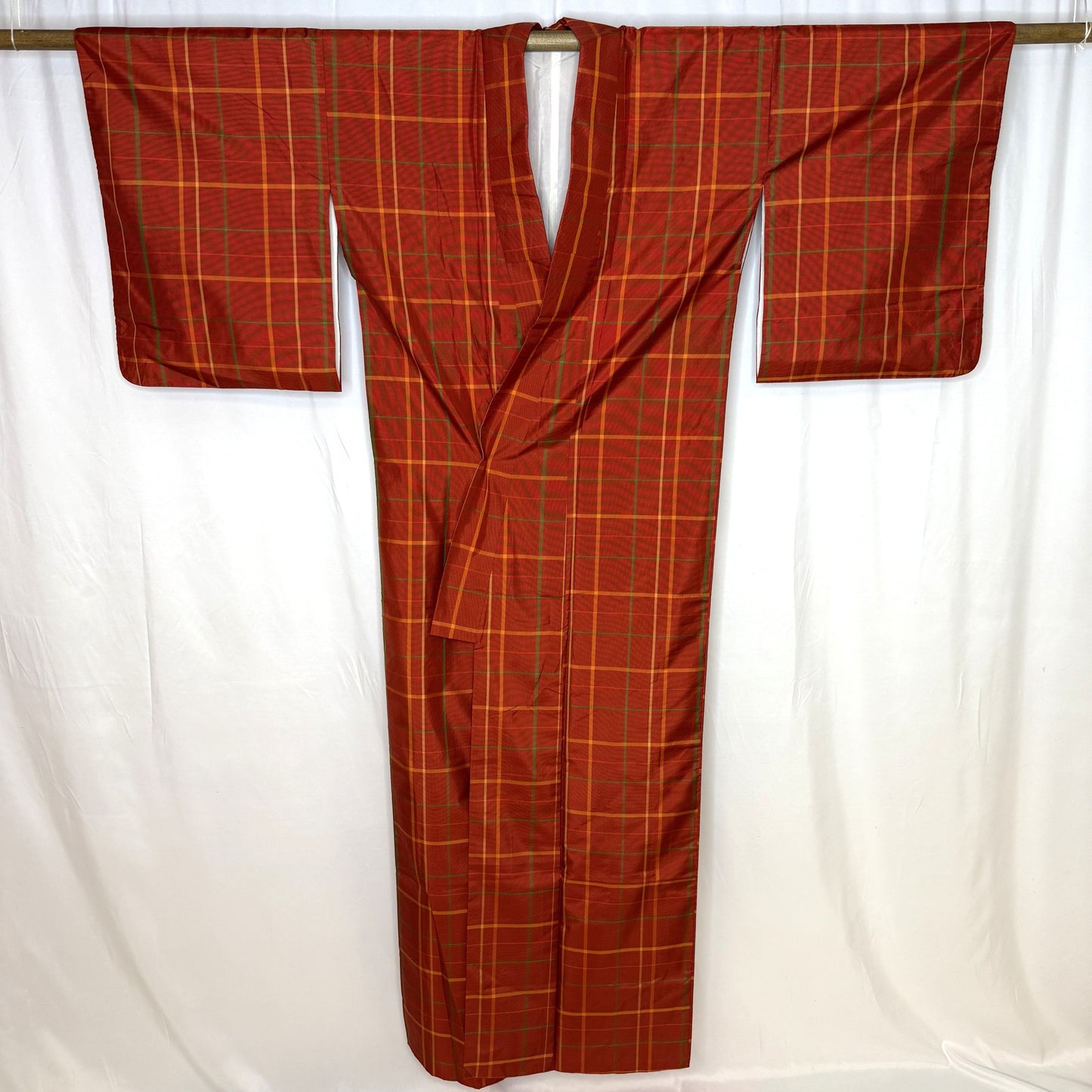"Festival Plaid" Kimono Obi Set
