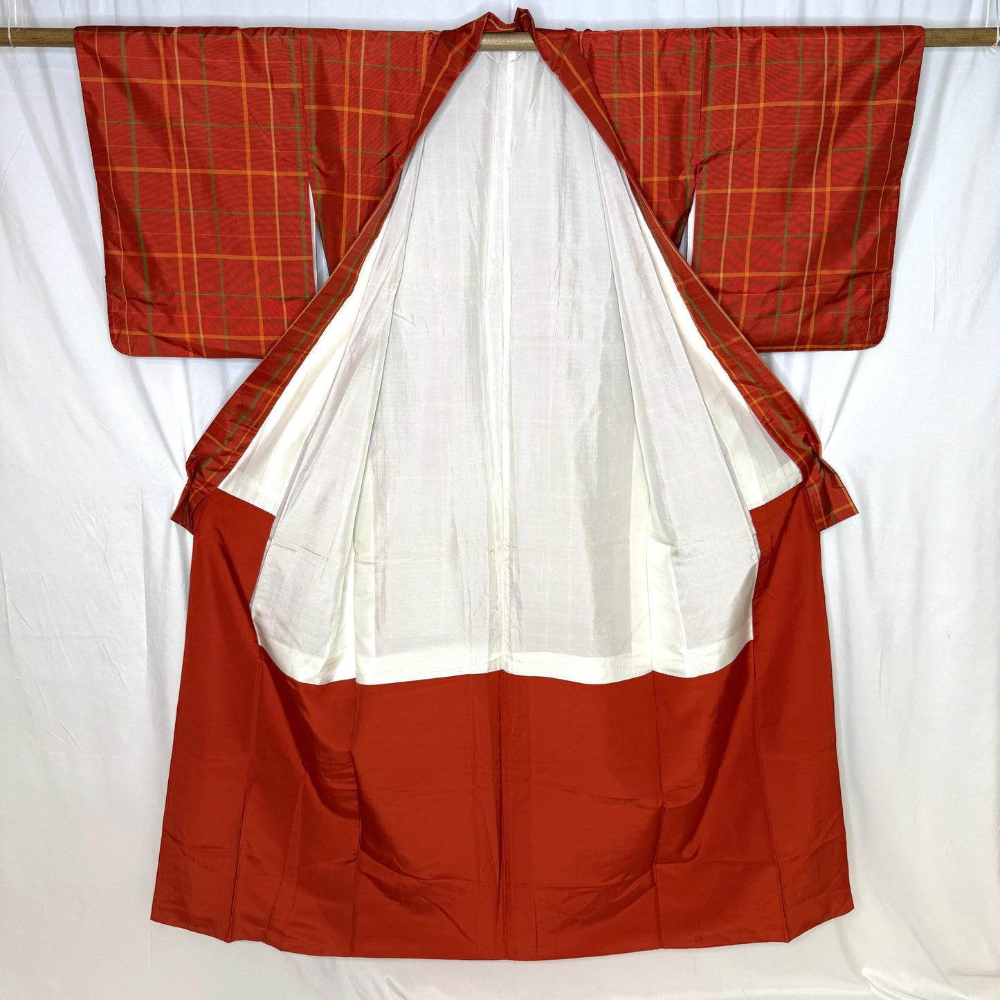 "Festival Plaid" Kimono Obi Set