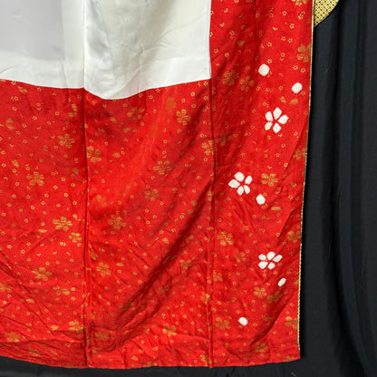 "Oshidori Ducks" Vintage Furisode Kimono