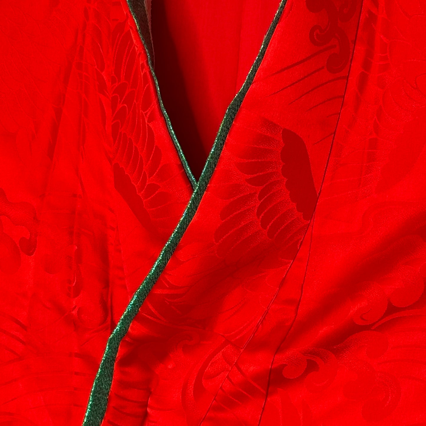 "Applique Roses" Vintage Furisode Kimono