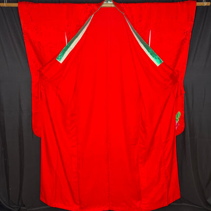 "Applique Roses" Vintage Furisode Kimono