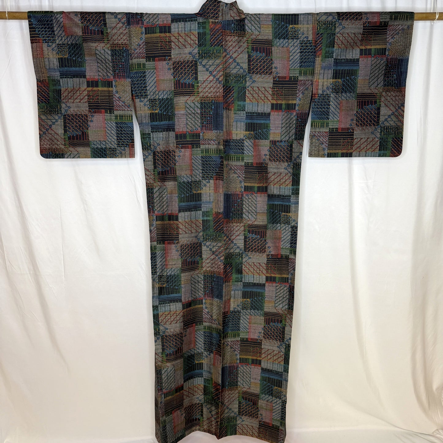 "Patchwork Reverie" Kimono Obi Set