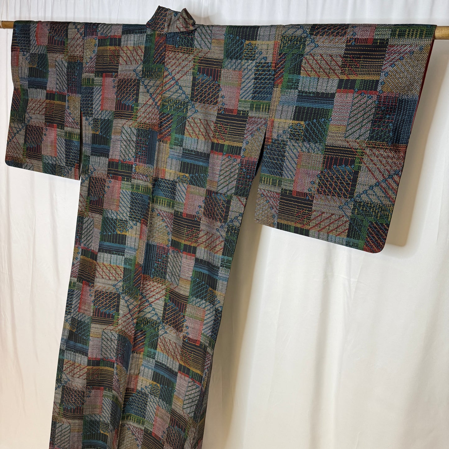 "Patchwork Reverie" Kimono Obi Set
