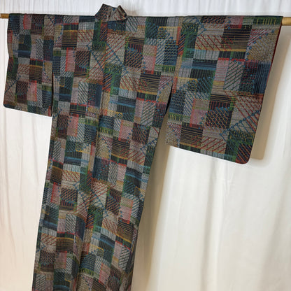 "Patchwork Reverie" Kimono Obi Set