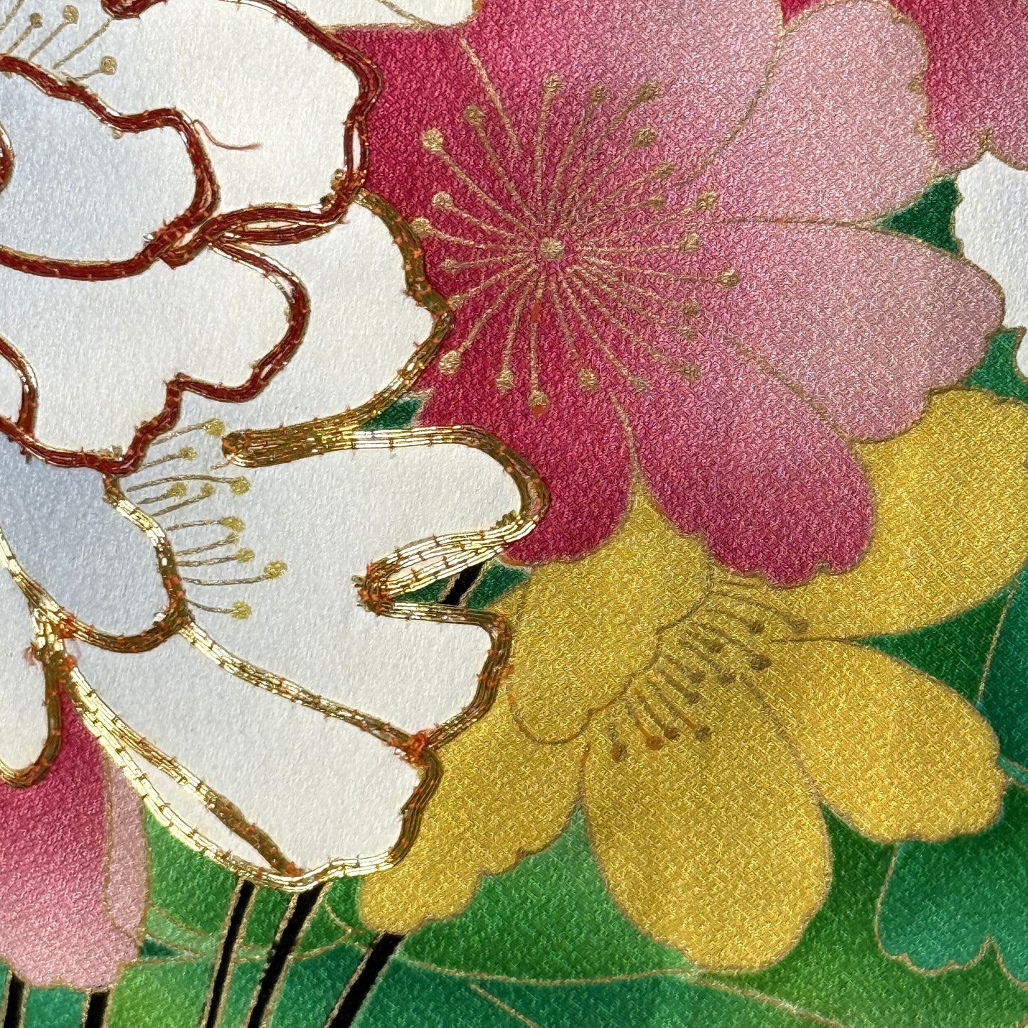 "Spring Rain" Vintage Furisode Kimono