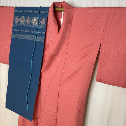 "Damask Floral" Kimono Obi Set