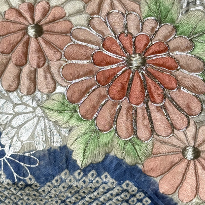 "Blue Breeze" Vintage Furisode Kimono