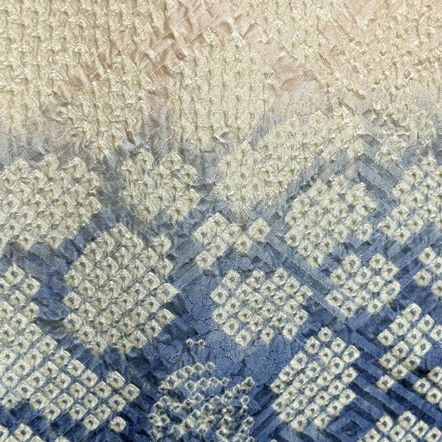 "Blue Breeze" Vintage Furisode Kimono