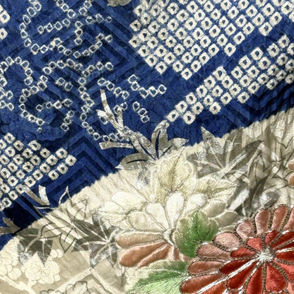 "Blue Breeze" Vintage Furisode Kimono